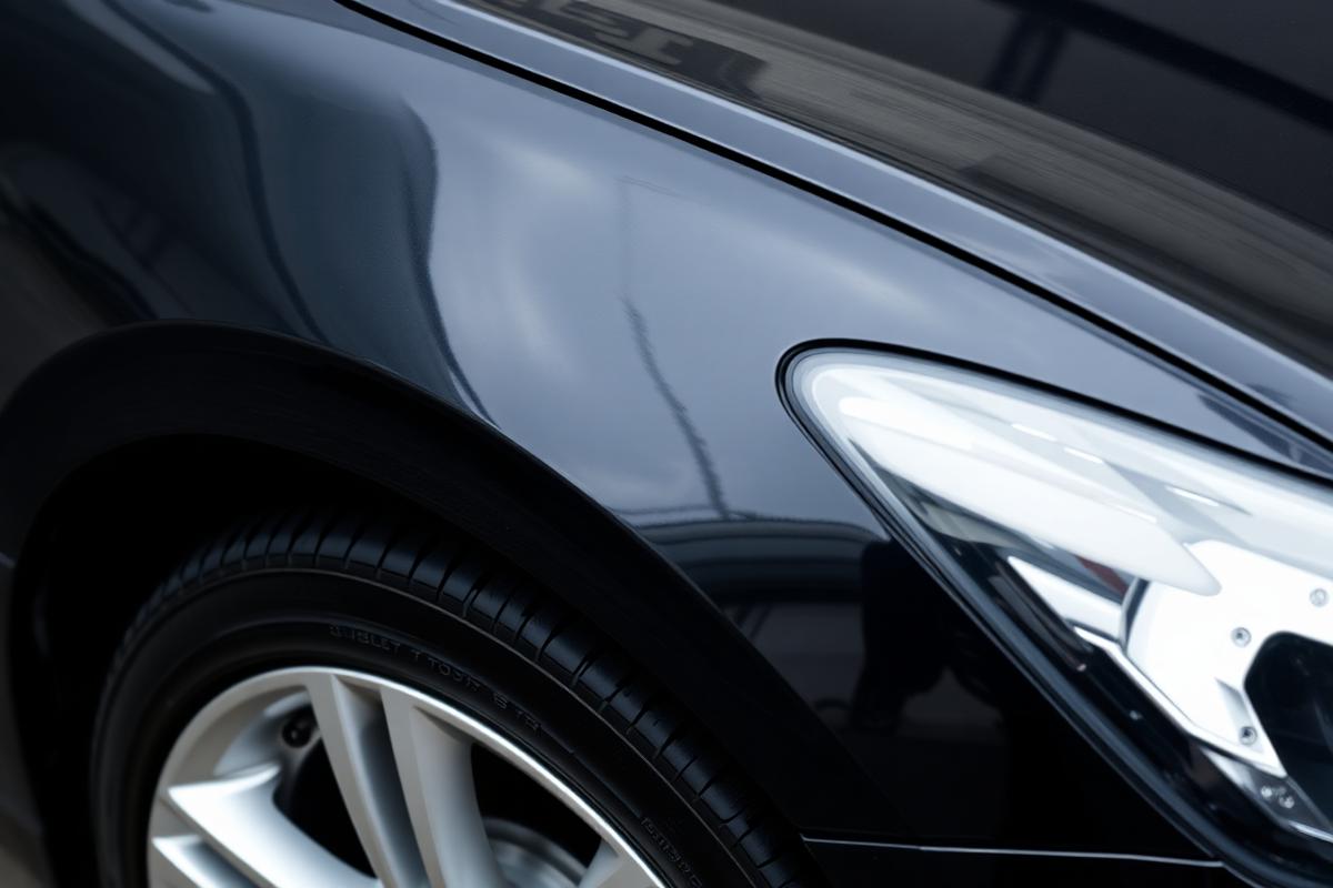 Vehicle exterior panel and wheel — after